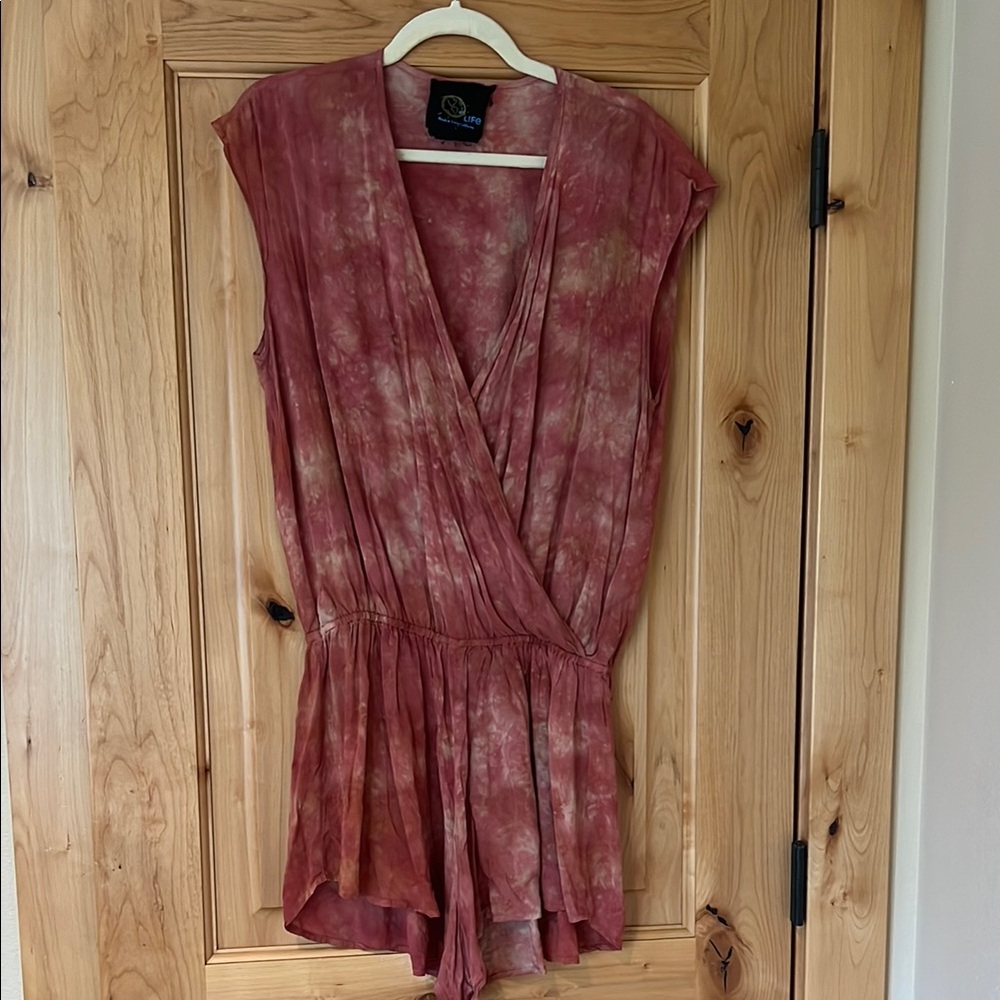 Tie-Dye Sleeveless Romper